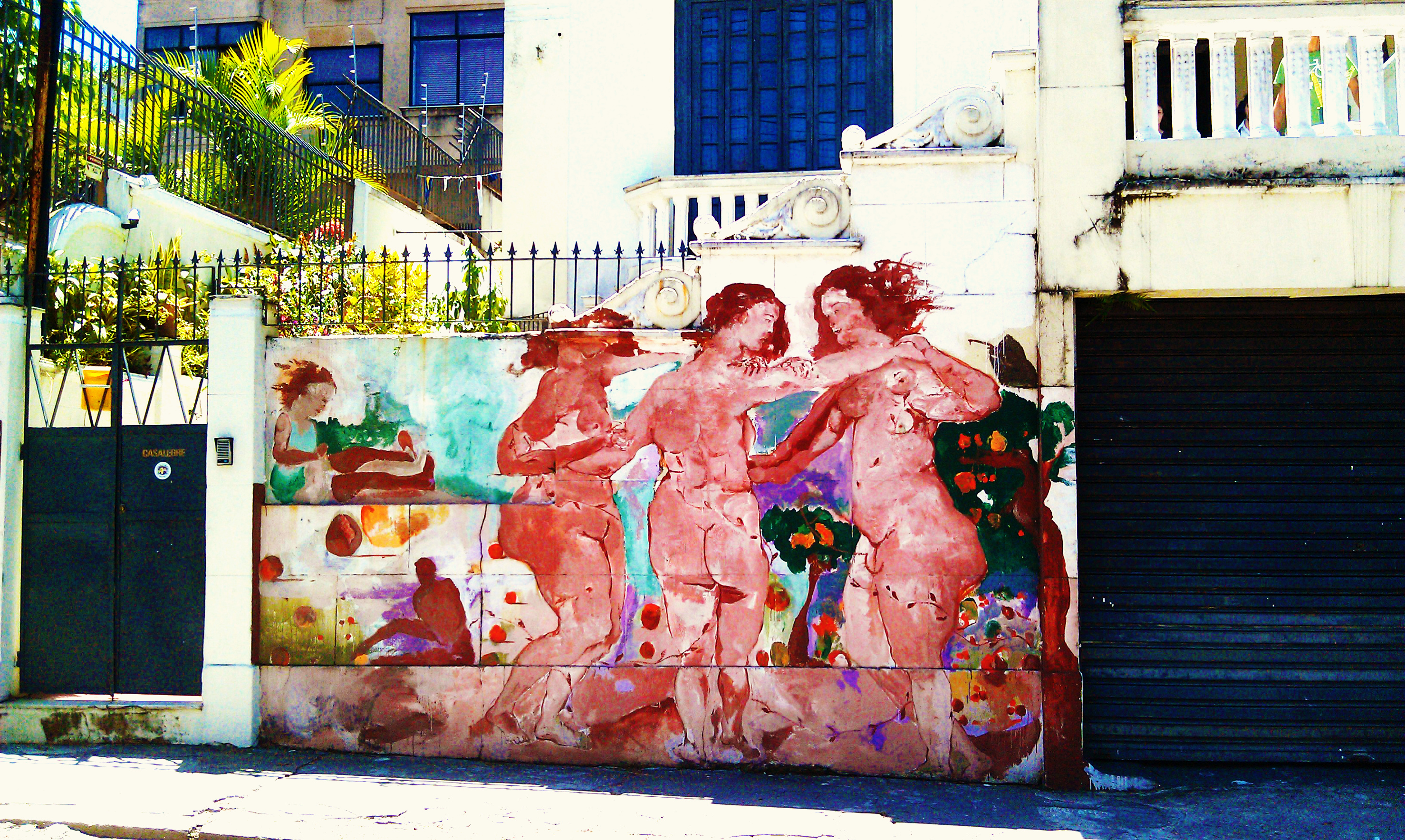 Booty in Brazil street art Santa Teresa